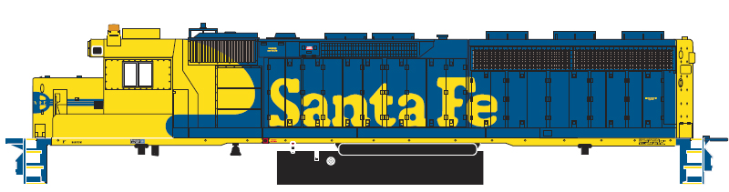 Athearn GENESIS ATSF SD45-2 No#