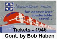 Passenger Ticket Folder - 1946