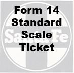 Form 14 Standard - Scale Ticket