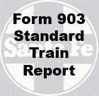 Form 903 Standard - Train Report