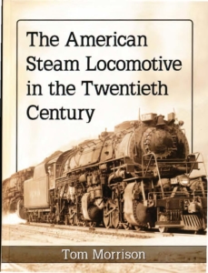 Image of steam locomotive on book cover