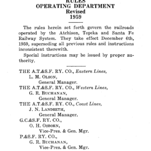 1959 Rules of the Operating Department [WA] - Image 2