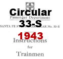Circular 33-S - Passenger Department Instructions for Trainmen - 1943
