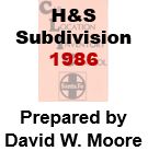 CLIC Book - H & S Subdivision, Texas- 1986
