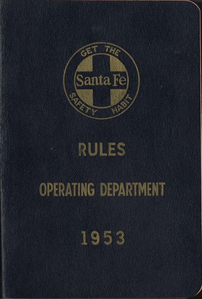 1953 Operating Rules cover