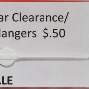 Flanger clearance sign part