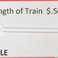 HO Length of Train sign