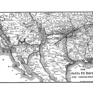 1891 Santa Fe System Map