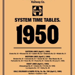 1950 System Time Table (Reprint)