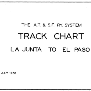 1950 La Junta-El Paso track charts [WA]