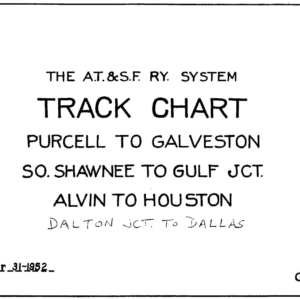 1952 Purcell-Galveston-Dallas Track Charts [WA]