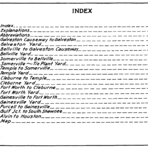 1952 Purcell-Galveston-Dallas Track Charts [WA] - Image 2