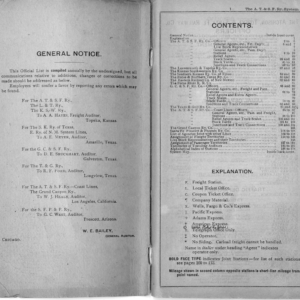 1910 Form 598 #28 & Supplement - [List of] Officers, Agents, Stations, etc., January 1, 1910 & August 1, 1910 (TA) - Image 2