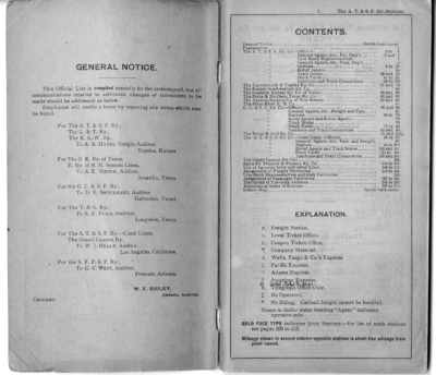 1910 Form 598 #28 & Supplement - [List of] Officers, Agents, Stations, etc., January 1, 1910 & August 1, 1910 (TA) - Image 2