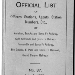 1920 Form 598 #37 - [List of] Officers, Agents, Stations, etc., July 1, 1920 (TA) (Copy) (Copy)