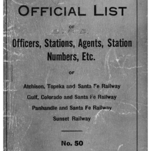 1942 Form 598 #50 - [List of] Officers, Agents, Stations, etc., January 1, 1942 (TA) (Copy)