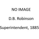 2. D.B. Robinson, Superintendent of the A&P from 1885 to circa 1890. Formerly general manager of the Mexican Central Railroad.