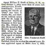 8. William Frederick Kraft was an Agent on the Albuquerque Division, believed to have retired October 1, 1956.