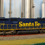 This is an SD45-2B that I kitbashed from an Athearn SD45-2. The front section was scratch built and the dynamic brakes were moved from the middle of the carbody to the front, per the prototype.